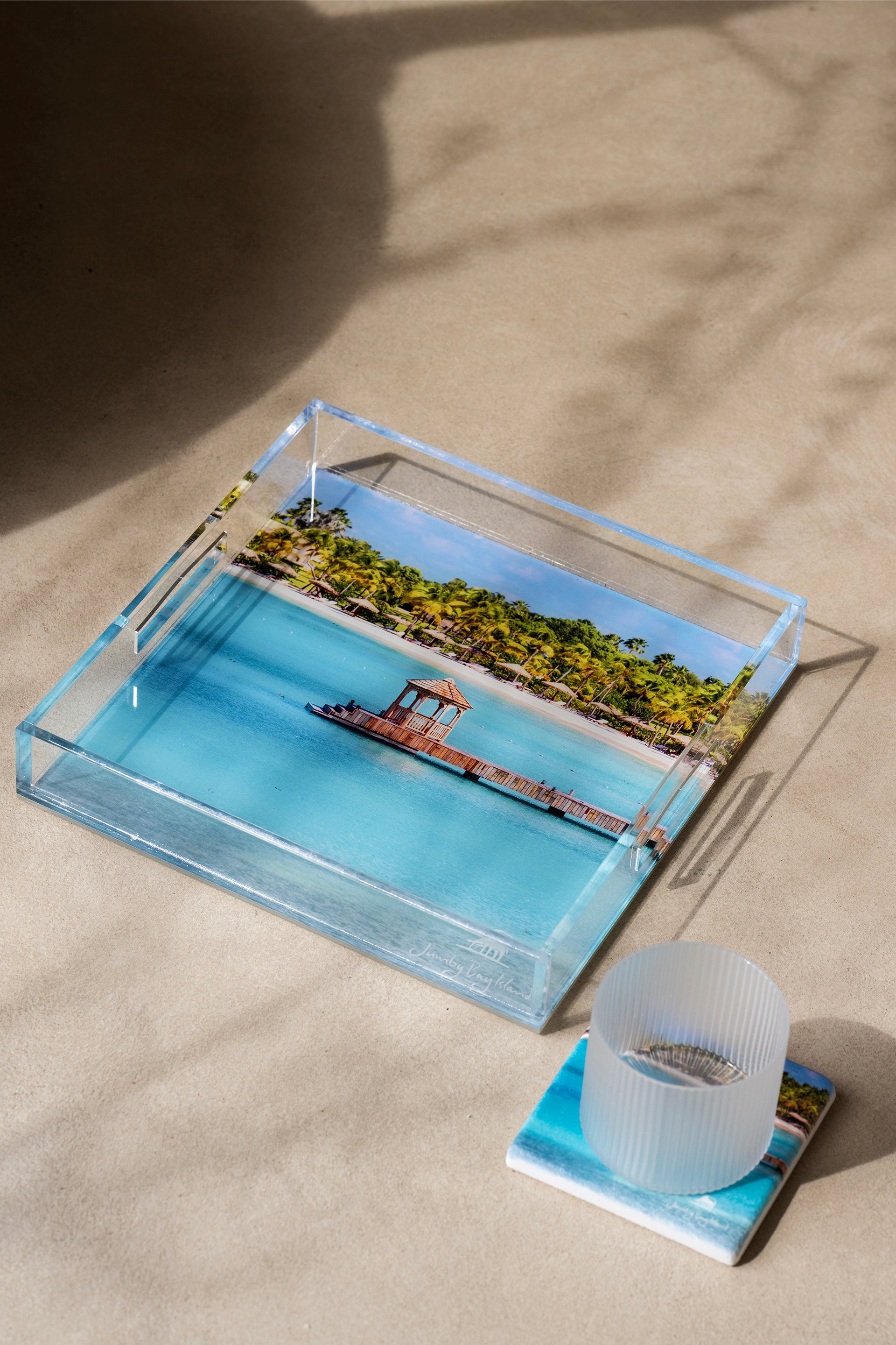 Jumby Bay Marble Coaster