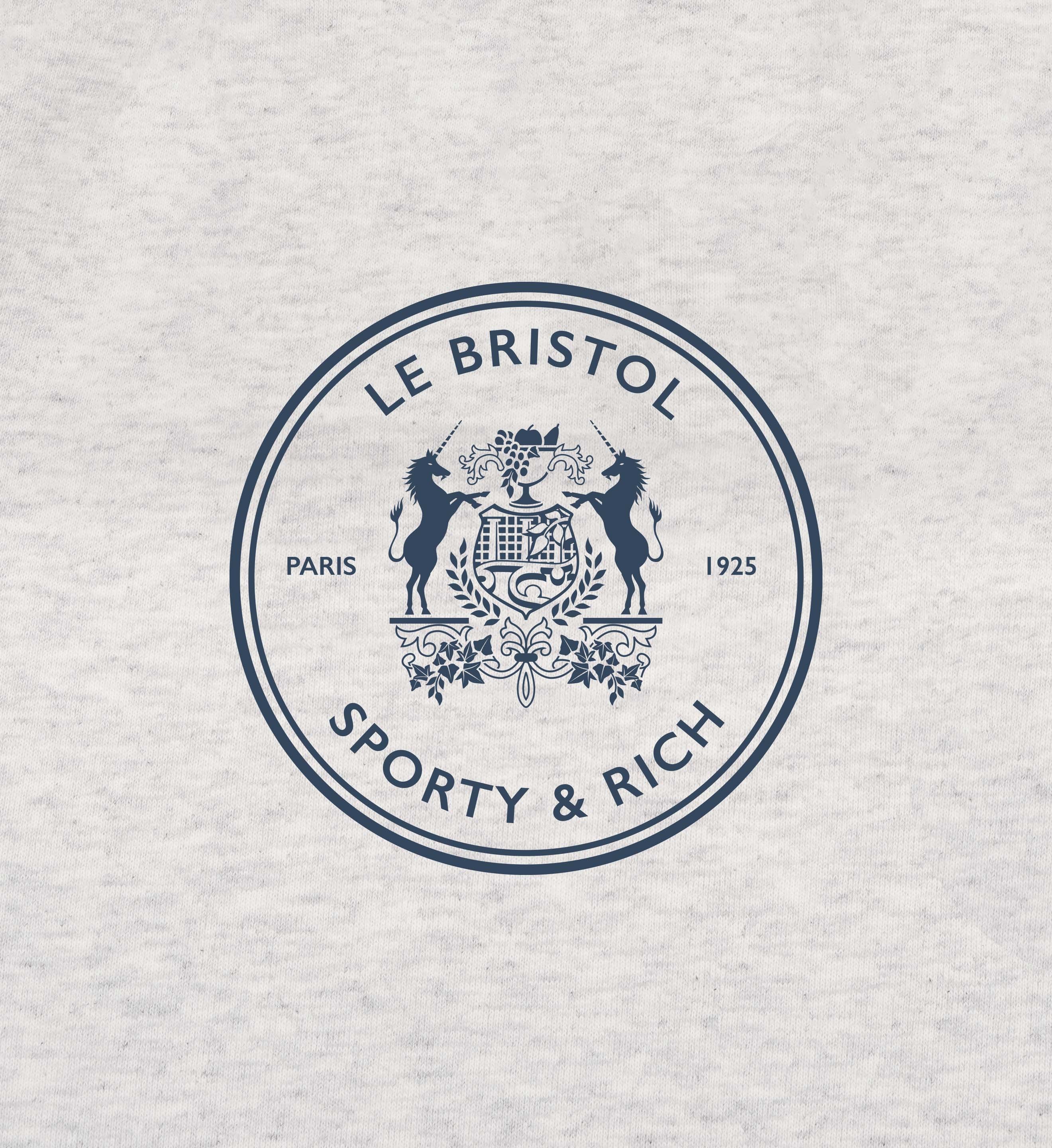 Oetker Collection Boutique Sporty & Rich x Le Bristol Grey Gym Shorts