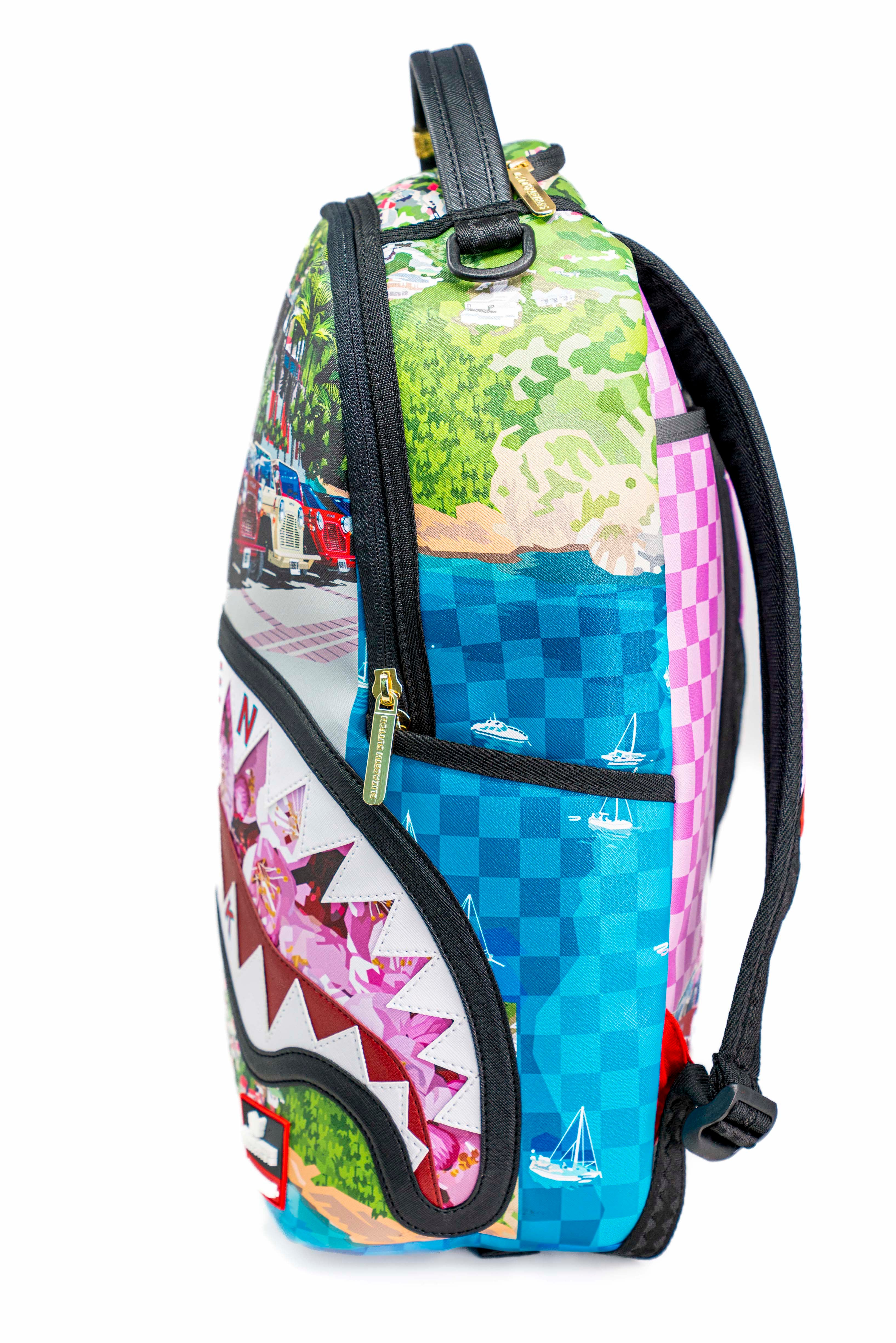 Elizabeth Sutton x Spray Ground Eden Rock St Barths Jeep Backpack