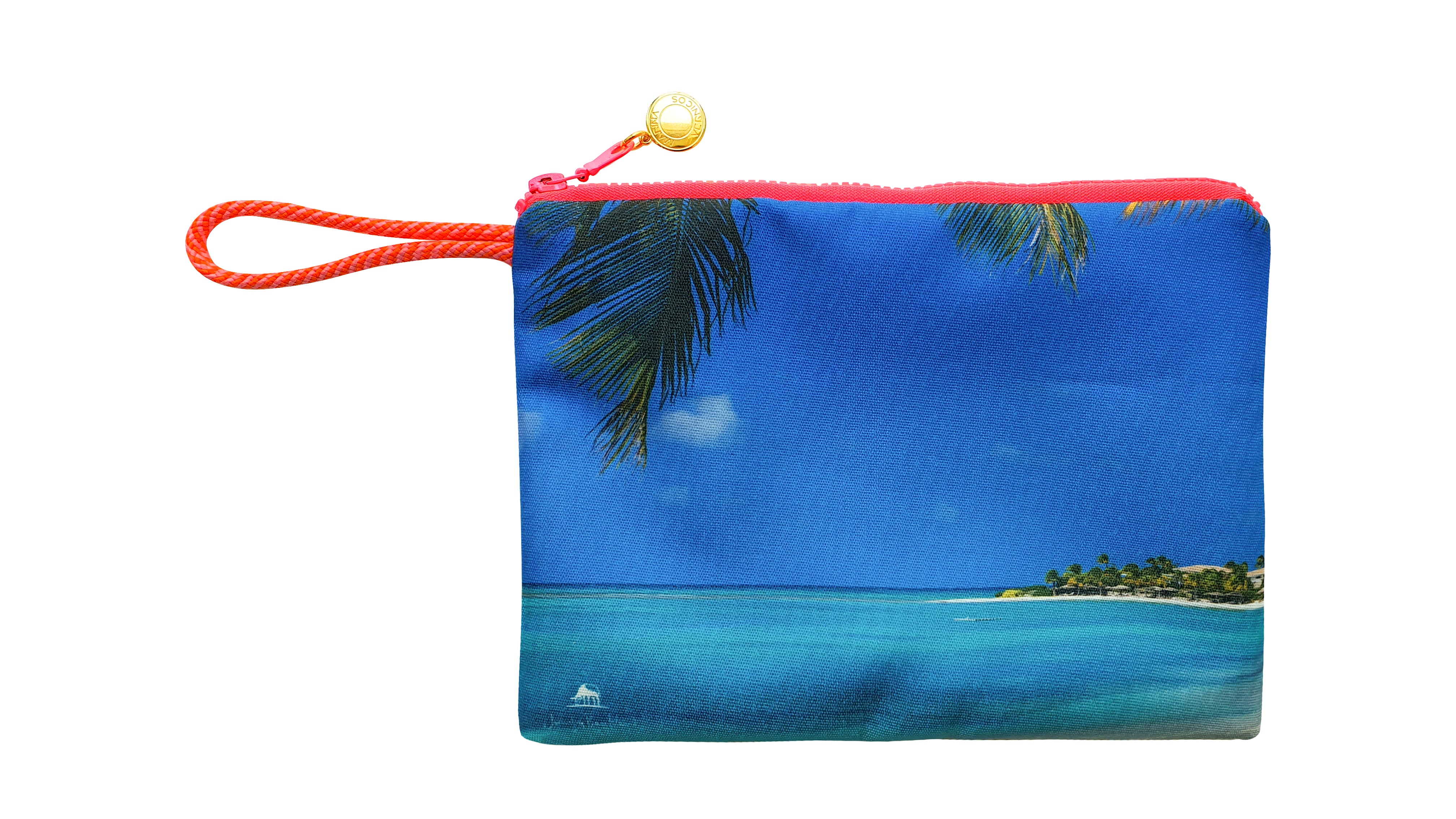 Marina Vernicos Jumby Bay Island Waterproof Beach Pouch - Oekter Collection Hotels Boutique