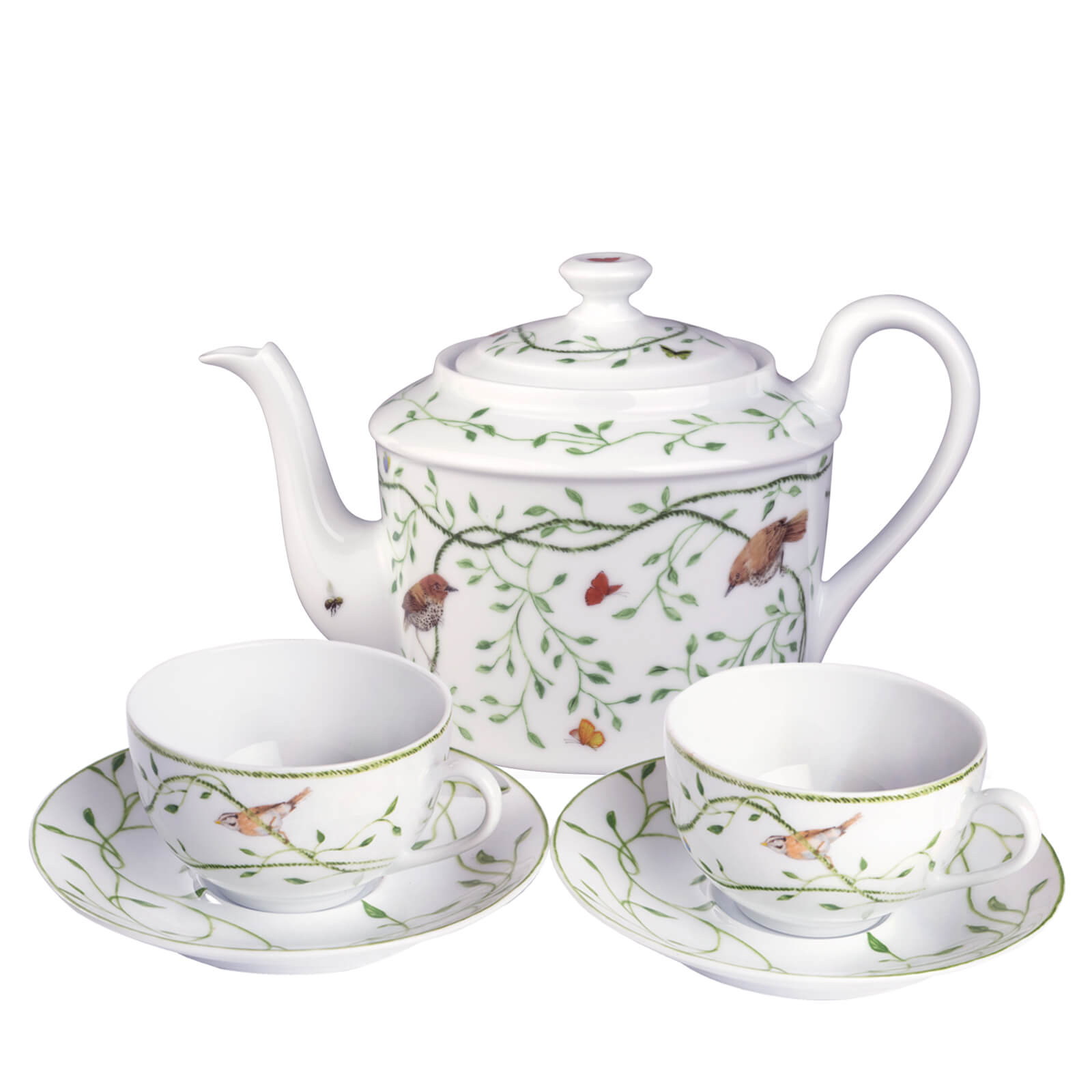 Raynaud Set of Two Tea Cups, Saucers & Teapot - Oetker Collection Hotels Boutique