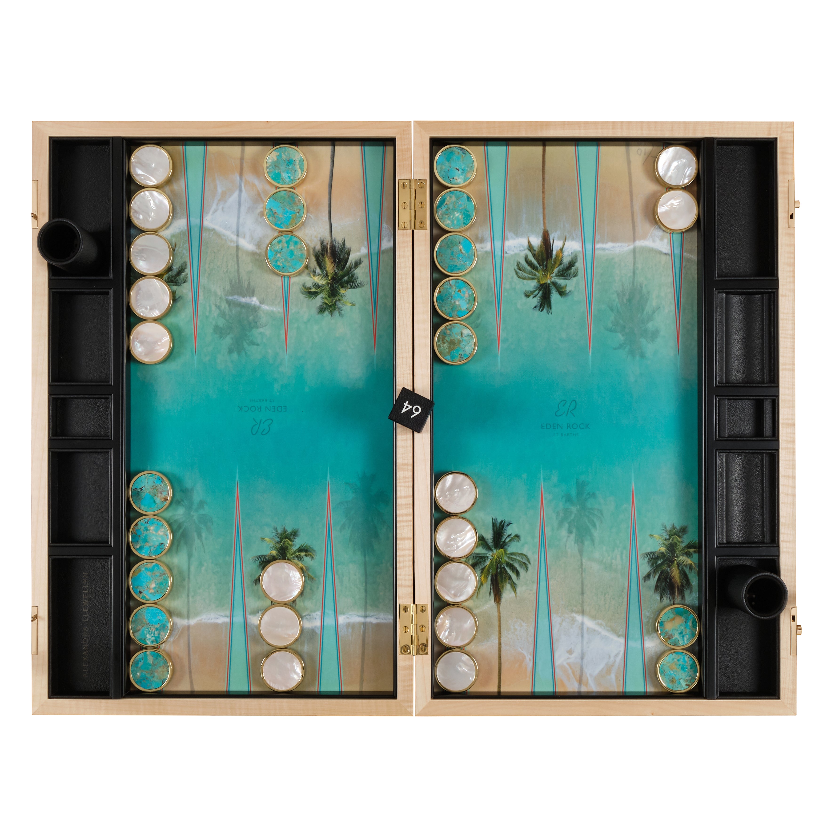 Alexandra Llewellyn Eden Rock - St Barths Backgammon Board - Oetker Collection Hotels Boutique